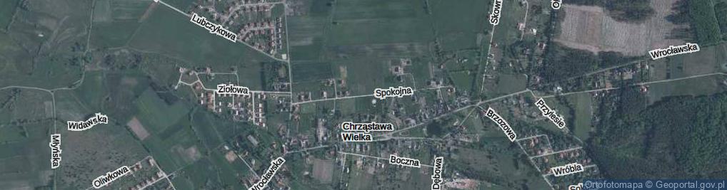 Zdjęcie satelitarne Spokojna ul.
